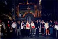Frescoes of Kyiv Choir in St. Michaels's Golden Domed Cathedral.